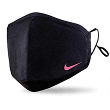 Load image into Gallery viewer, Black Face Mask With 2 Free PM2.5 Filters (Washable Durable &amp; Reusable) Custom Nike Mini Face Cover - Pink
