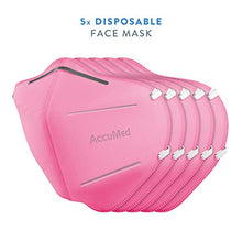 Load image into Gallery viewer, AccuMed Face Mask (Headband), Pink (10 Count)
