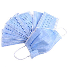 Load image into Gallery viewer, 3 Ply Disposable Face Mask Medical Grade Non Woven Blue Masks 50 Pcs (Pack)
