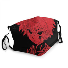 Load image into Gallery viewer, Hunter X Hunter Killua Anime Unisex Multi Usage Face Mask Reusable Polyester Breathable Dustproof Mouth-Mask Black
