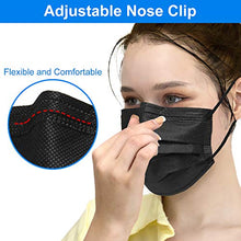 Load image into Gallery viewer, Face Mask, Pack of 50 Black Disposable Face Masks
