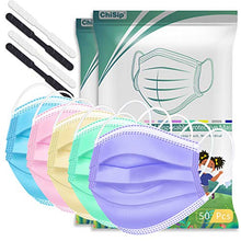 Load image into Gallery viewer, 100PCS Kids Disposable Face Mask - Dust Mask,3 Layers Multicolor Breathable Protective Children Safety Mask for Boys &amp; Girls Indoor,Outdoor Use
