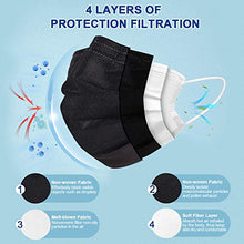 Load image into Gallery viewer, Black Disposable Medical Face Mask 4 layer Hospital Protective Safety Mask (50)

