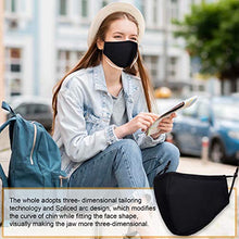 Load image into Gallery viewer, 6 PCS Cloth Face Masks Washable Reusable - Adjustable Cotton Masks Printed Mask Unisex Adult Cup Dust Safety Masks Breathable Mouth Cover for Women and Men - Floral, Black
