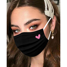 Load image into Gallery viewer, 50PC Disposable Face Mask for Adults Cute Heart with Designs Printed Paper Masks Breathable Full Face Dust Protections (G)
