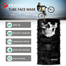 Load image into Gallery viewer, JOEYOUNG Skull Face Mask UV Sun Mask Dust Neck Gaiter Bandana Headwear Fishing
