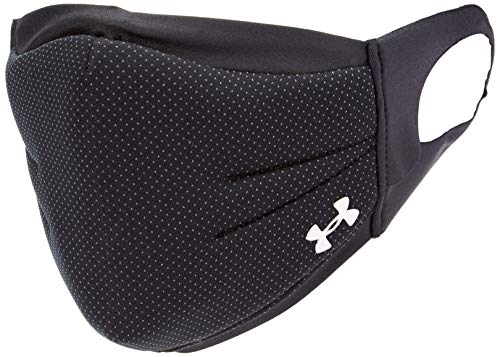 Under Armour Adult Sports Mask , Black (002)/Silver Chrome , X-Large/XX-Large