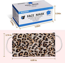 Load image into Gallery viewer, SOOQOO Disposable Face Mask Individually Wrapped - 50 Pack, Camo Face Masks - Soft on Skin - 3 Ply Protectors with Elastic Earloops - Latex Free
