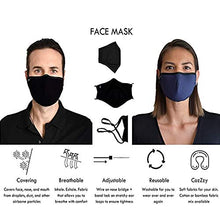 Load image into Gallery viewer, Xinber Cloth Face Mask, Cotton Masks Adjustable Face Mouth-Muffle for Adult/Women/Men (3-Pack)
