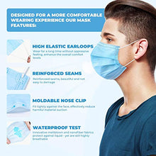 Load image into Gallery viewer, 2000 PCS Bulk Blue Face Masks (40 Boxes, 50pcs/Box), Non Woven Thick 3-Layers Breathable Facial Masks with Adjustable Earloop, Mouth and Nose Cover
