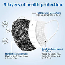 Load image into Gallery viewer, Disposable Face Mask Leopard and Lace - 50Pcs 3-Ply Breathable Anti Dust Filter Safety Mask for Indoor Outdoor Home Office Travel (Five fashionable colors)
