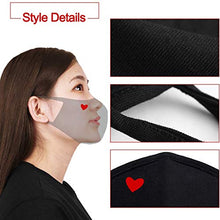 Load image into Gallery viewer, Fashion Cute Heart Face Protection - Unisex Cotton Dustproof Mouth Protection - Reusable Warm Windproof for Outdoor Activities
