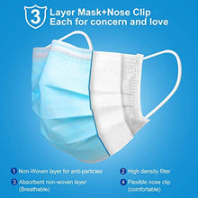 Load image into Gallery viewer, Disposable Face Mask, Face Masks of 50 Pack Disposable Mask (Blue)
