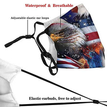 Load image into Gallery viewer, Patriotic American Flag -Face Mask Washable American Flag Patriotic Usa Balaclava Comfortable Reusable Mask With Pocket &amp; 2 Filters
