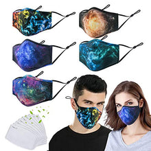 Load image into Gallery viewer, 5Pack Face Covering Washable and Reusable with 20 Filter
