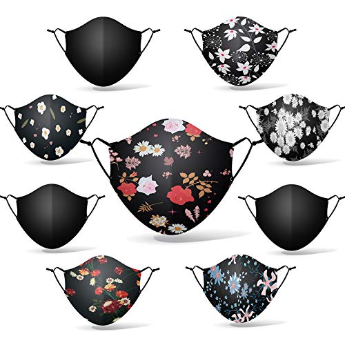 9 Pack Face Mask-Cloth Face Mask with Reusable Washable Adjustable Ear Loops